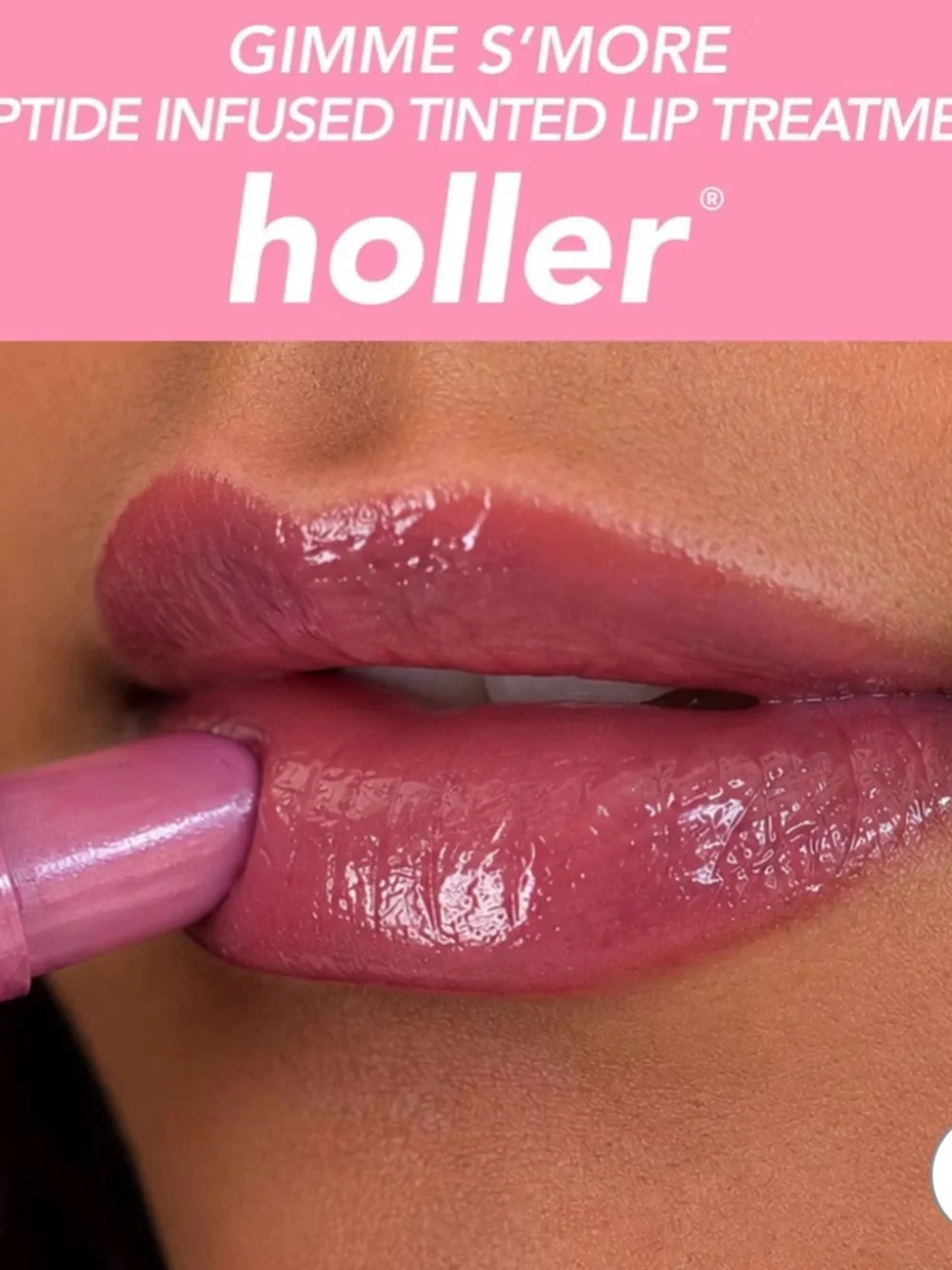 Holler Peptide Plump Up Lip Treatment Keychain - 10ml w/Toasted S'mores Scent